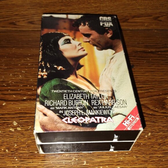 Cleopatra (VHS, 1988 from 1963, 2-Tape Set, CBS Fox Double-Pack) - Picture 1 of 6